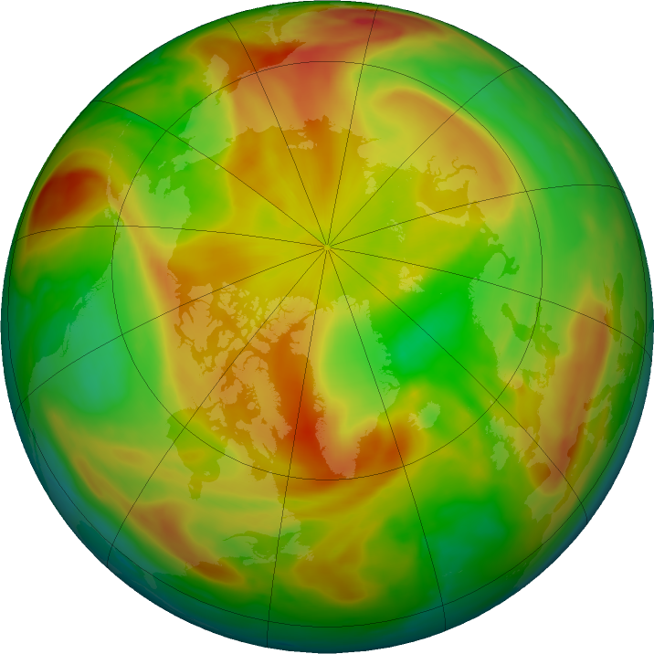 Arctic ozone map for 16 April 2021